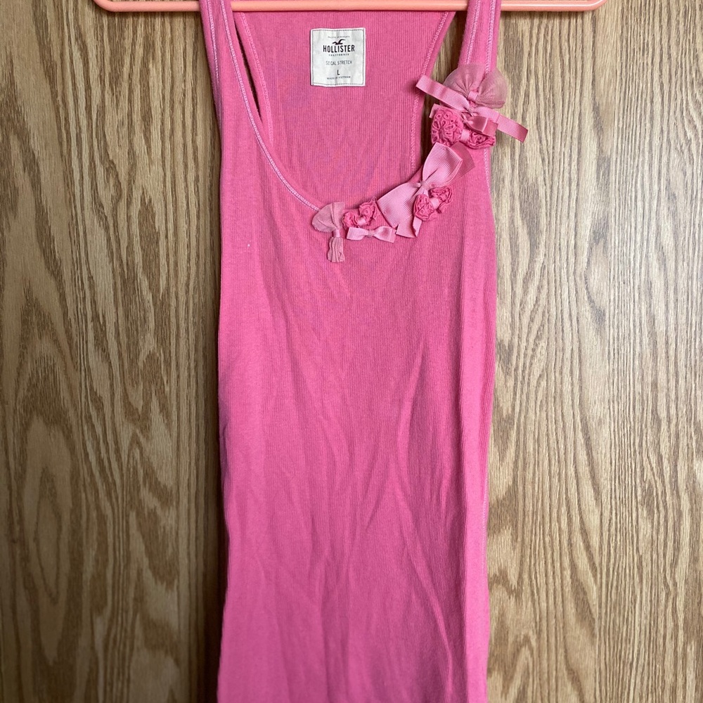 Two hollister tank tops and one off brand tank top